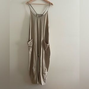 Free people onsie , size Medium, color- “kelp” (tan)